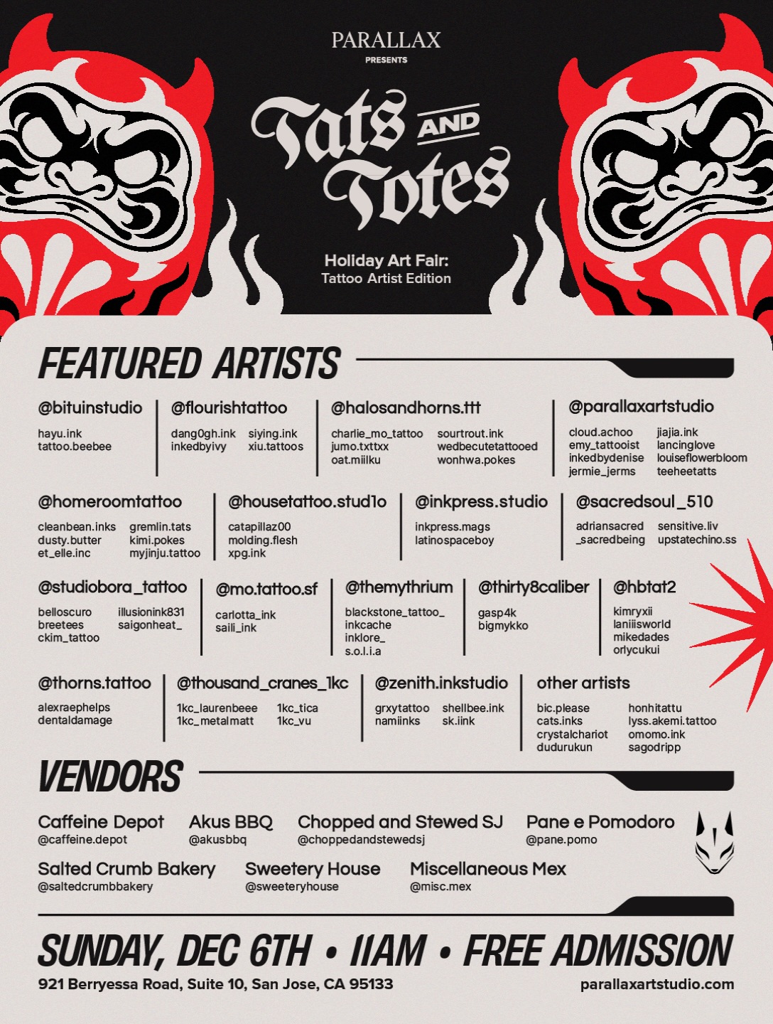 Parallax presents Tats and Totes